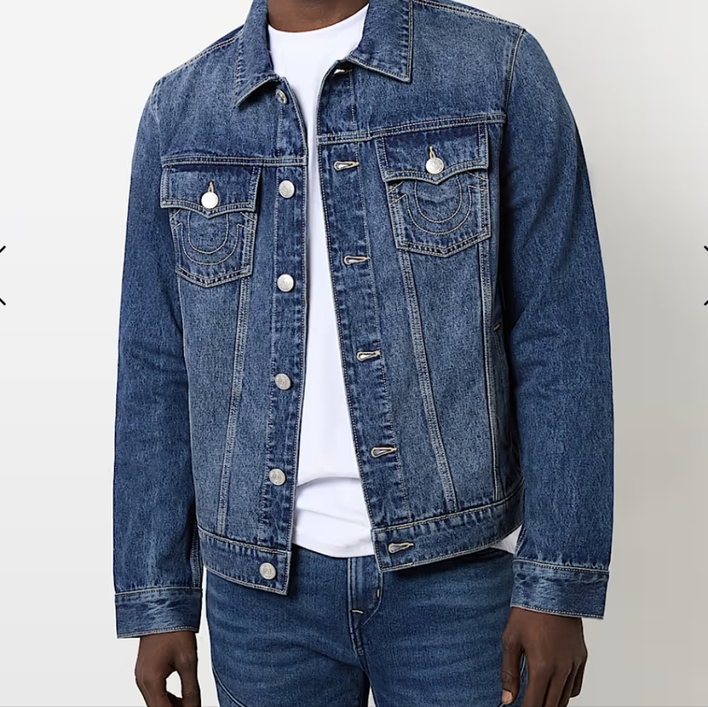 True Religion Classic Trucker Denim Jacket Sz.L